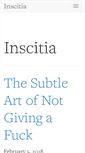 Mobile Screenshot of inscitia.com